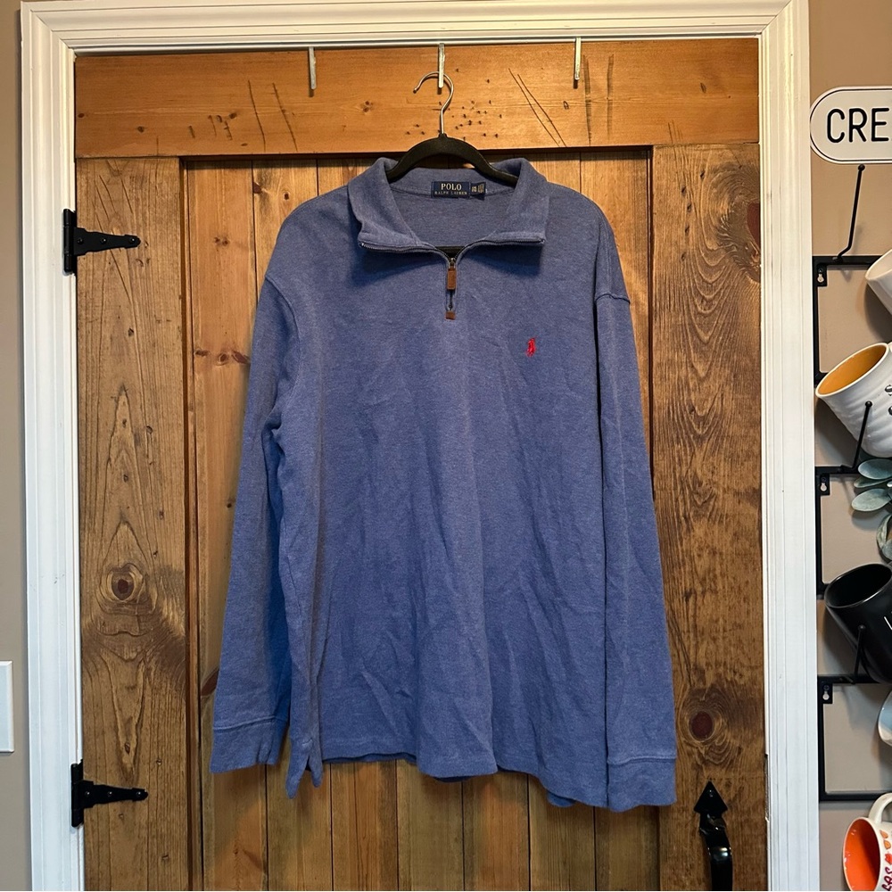 Polo Ralph Lauren quarter zip sweater. EUC size XXL